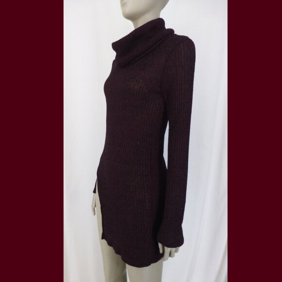 Astr Ribbed Cowl Neck Dress (Size S) - Picture 4 of 14